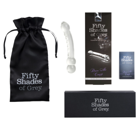Fifty Shades of Grey Drive Me Crazy Glass Dual-Ended Intimate Wand 19cm