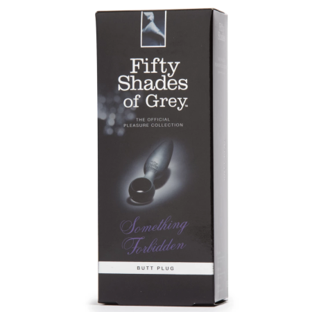 Fifty Shades of Grey Something Forbidden Silicone Plug 10.8cm Black