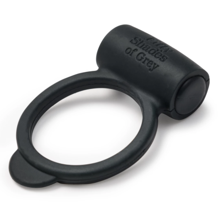 Fifty Shades of Grey Yours and Mine Silicone Vibrating Ring Black