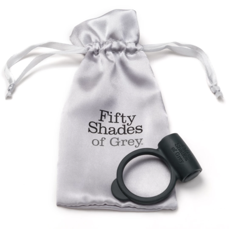 Fifty Shades of Grey Yours and Mine Silicone Vibrating Ring Black