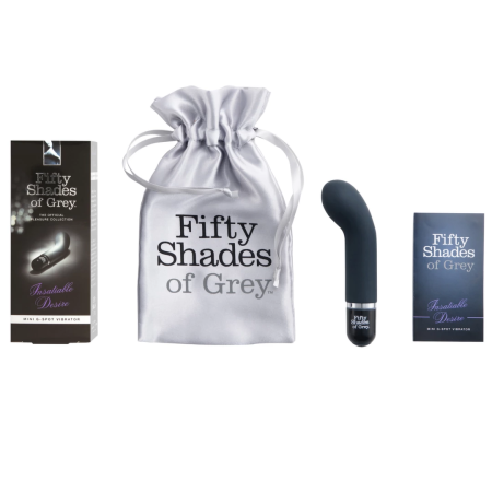 Fifty Shades of Grey Insatiable Desire Mini Vibrator - 10 Modes, Waterproof