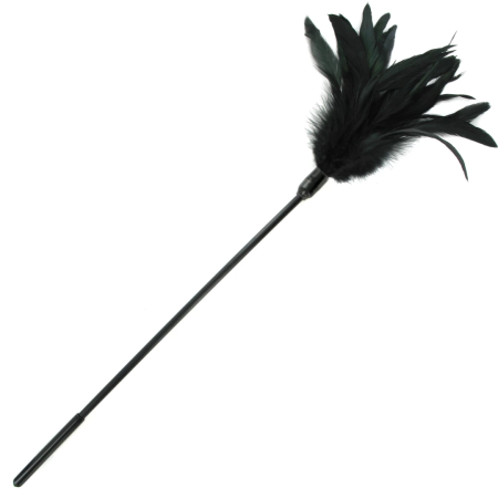 Sportsheets Starburst Feather Teaser Black 40cm - Elegant Sensory Tool