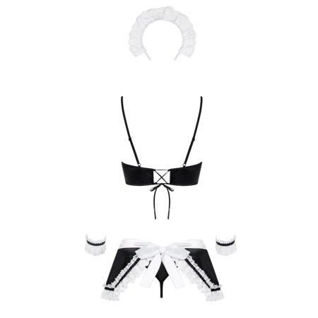 Obsessive Maid Costume S/M - Elegant Housekeeper Outfit with Accessories