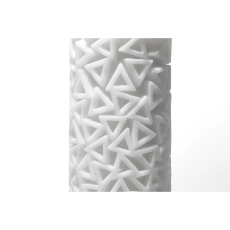 Tenga 3D Pile Intimate Machine - Geometric Texture, White, 156 mm