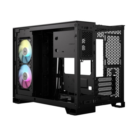 Corsair 2500X RGB „Micro Tower“ Juoda