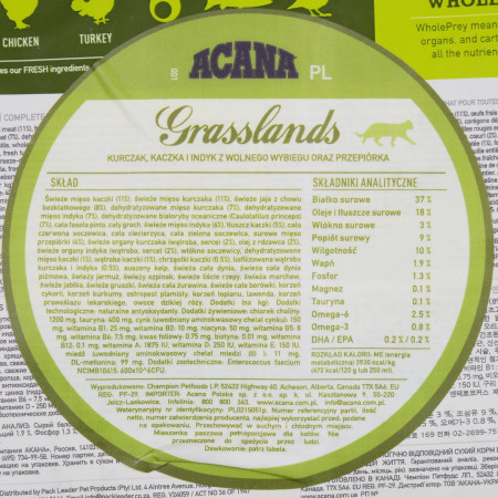 ACANA Grasslands Cat - sausas kačių maistas - 340g