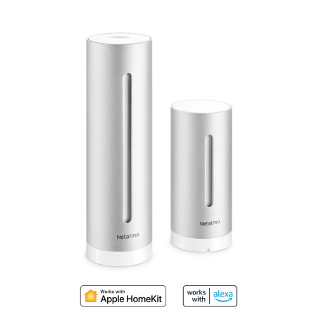 Netatmo NWS01-EC skaitmeninė oro stotelė Aliuminis Baterijos / USB „Wi-Fi“