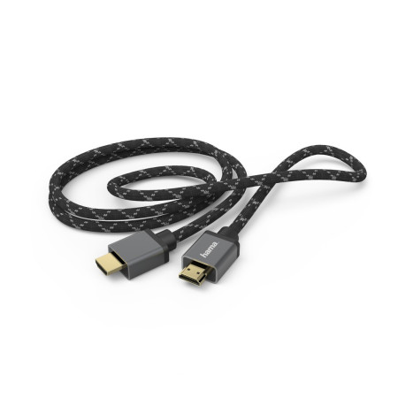 Hama HDMI kabelis 3 m HDMI A tipo (standartinis) Juoda, Pilka