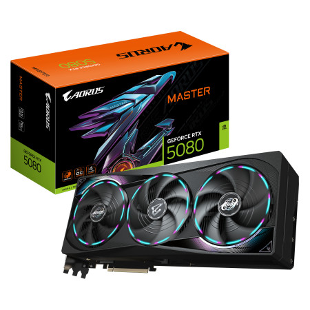 GIGABYTE AORUS - Grafikos plokštė NVIDIA GeForce RTX 5080 MASTER 16 GB