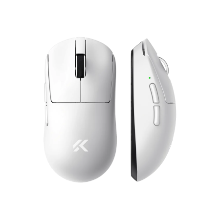 MCHOSE A7 V2 Ultra Wireless White (Balta) Belaidė Žaidimų Pelė