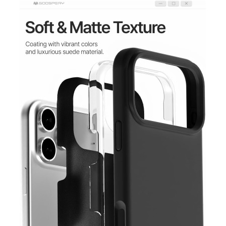 Raudonas dėklas Mercury Pure Magsafe Silicon Case Apple iPhone 17 Pro