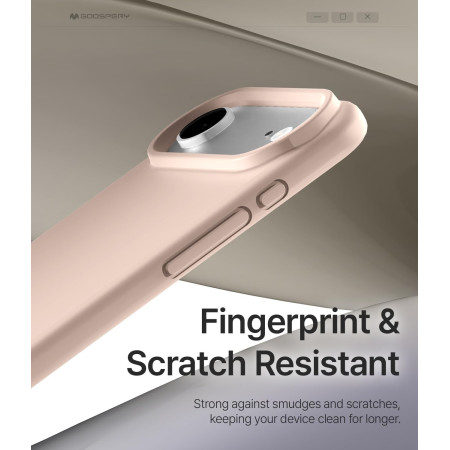 Dėklas Mercury Pure Magsafe silikoninis Apple iPhone Air rožinio smėlio