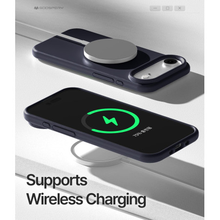 Dėklas Mercury Pure Magsafe silikoninis Apple iPhone Air tamsiai mėlynas