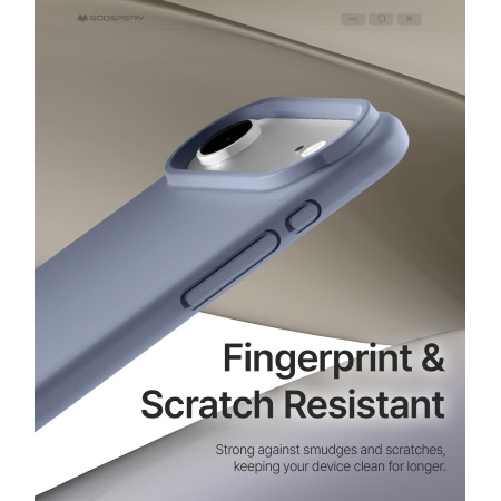 Dėklas Mercury Pure Magsafe silikoninis Apple iPhone Air levandos pilka