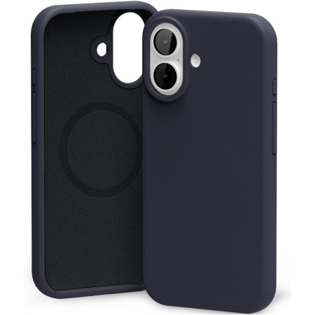 Dėklas Mercury Pure Magsafe Silicon Case Apple iPhone 17 tamsiai mėlynas