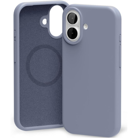 Dėklas Mercury Pure Magsafe silikoninis Apple iPhone 17 levandos pilka