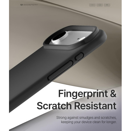 Dėklas Mercury Pure Magsafe silikoninis Apple iPhone Air juodas