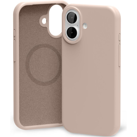 Dėklas Mercury Pure Magsafe silikoninis Apple iPhone 17 rožinio smėlio