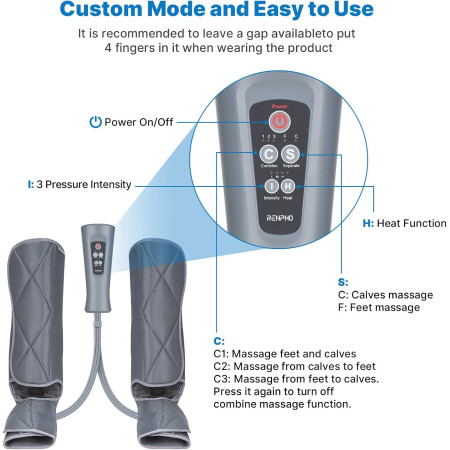 RENPHO Foot & Calf Air Massager With Heat