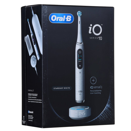 ORAL-B iO Series 10 Stardust White elektrinis dantų šepetėlis + iO Sense įkroviklis Balta