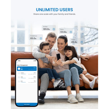 RENPHO Elis Solar 2 Smart Scale Black