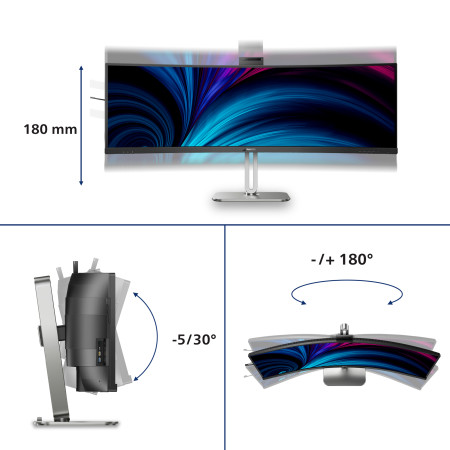 Philips 49B2U6903CH/00 - 49 colių VA monitorius, 120Hz, DQHD