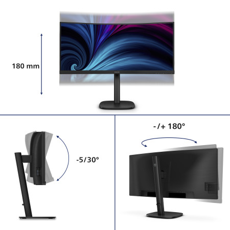 Philips 34B2U3600C - 34 colių UWQHD monitorius
