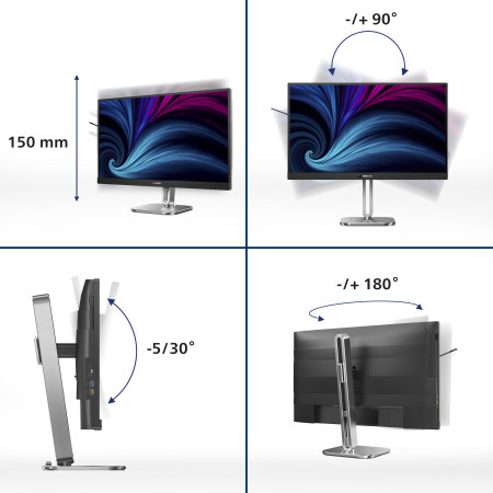 Philips 27B2U4601/00 - 27 colių QHD monitorius su USB-C