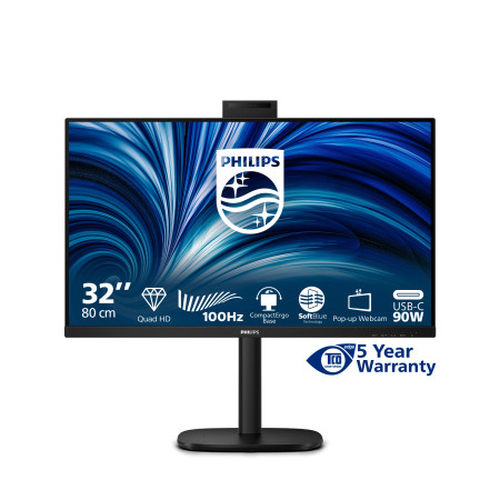 Philips 32B2U3601H/00 - 100Hz | QHD | IPS | 31.5" Monitorius
