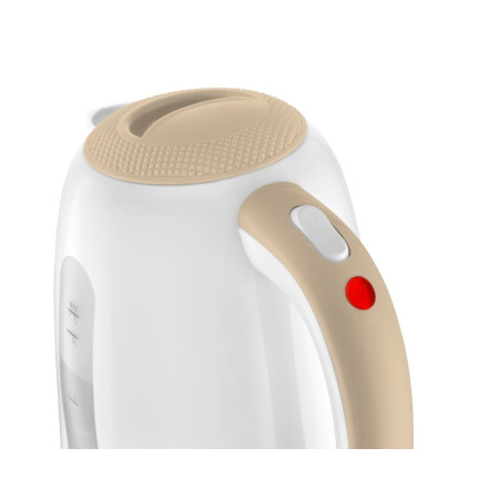 Concept RK2331 elektrinis virdulys 1,7 L 2200 W Rusvai gelsvas, Balta