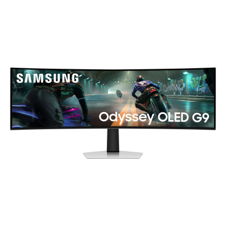 Samsung S49DG910SU kompiuterio monitorius 49" Dual QHD OLED Sidabras