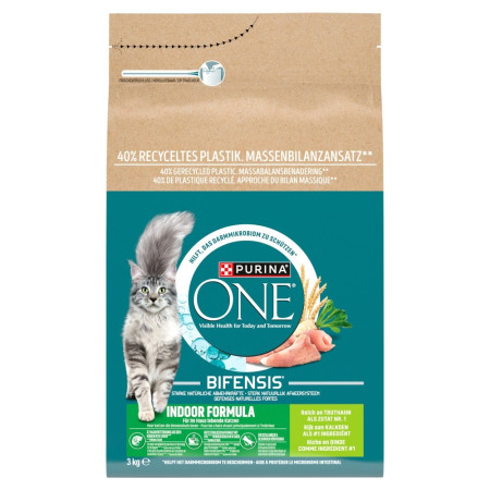 PURINA ONE Indoor su indykais 3kg