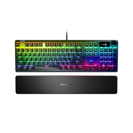 SteelSeries Apex 7 - US layout - QX2 Linear Red Switches - Black (Juoda) Mechaninė Žaidimų Klaviatūra