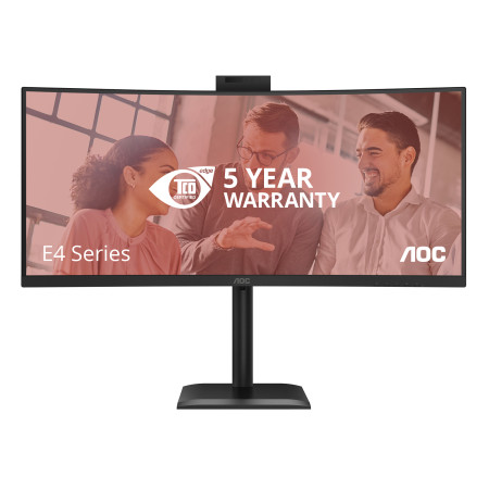 AOC E4 CU34E4CW kompiuterio monitorius 34" UltraWide Quad HD
