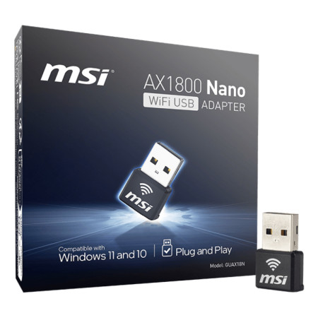 MSI AX1800 Nano WiFi USB adapteris