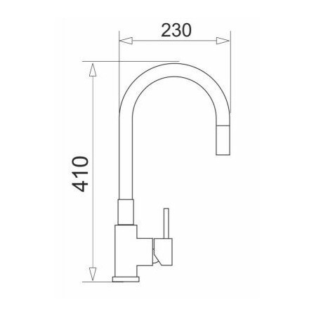 PYRAMIS FLESSI smėlio spalvos virtuvės maišytuvas