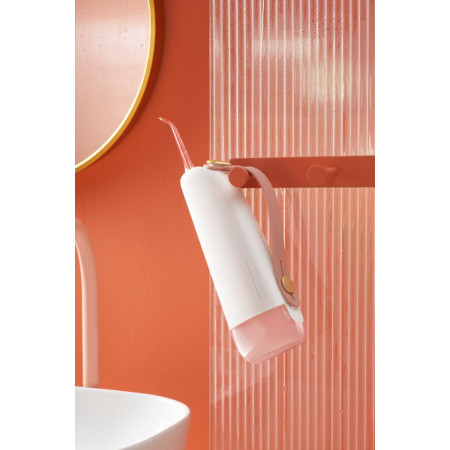 Oclean W10 irigatorius su 2 antgaliais (baltas-rožinis)