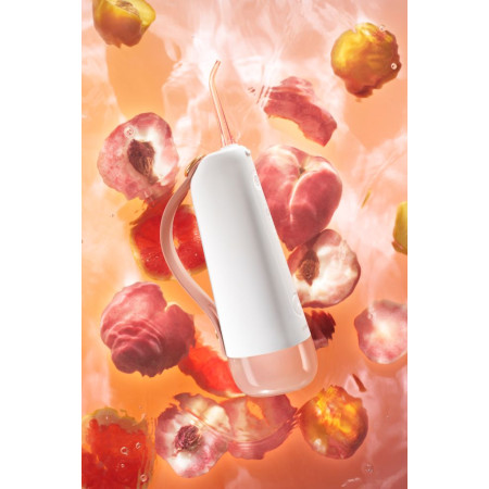 Oclean W10 irigatorius su 2 antgaliais (baltas-rožinis)