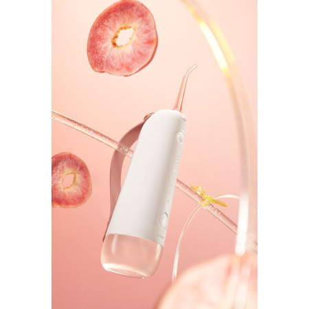 Oclean W10 irigatorius su 2 antgaliais (baltas-rožinis)