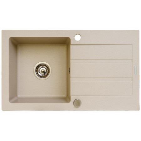 Vieno dubens kriauklė su nusausintuvu MAIDSINKS Promo 76x44 1B 1D