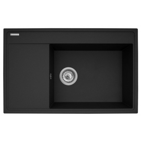 Kriauklė PYRAMIS CAMEA (79x50) 1B 1D R + IDEA Black Edition Maišytuvas