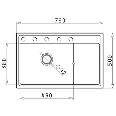 K komplektas PYRAMIS CAMEA (79X50) 1B 1D L kriauklė + IDEA BLACK EDITION maišytuvas