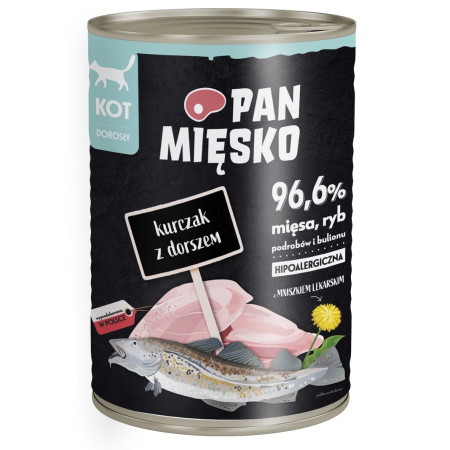 PAN MIĘSKO Vištiena su menkė 400 g