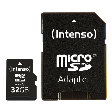 INTENSO 32GB Micro SDHC C10 su Adapteriu