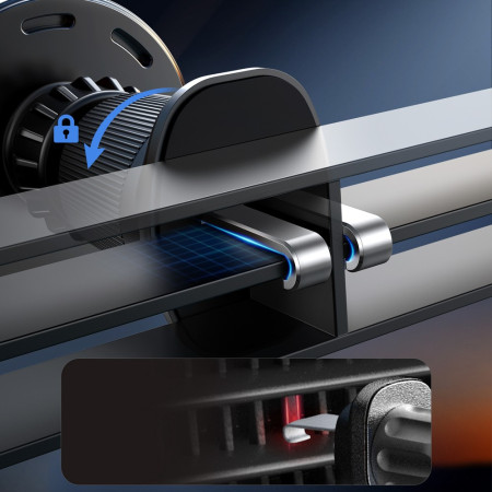 Automobilinis laikiklis-įkroviklis Joyroom JR-ZS502 MagSafe 15W (ventiliacijos/automobilio prietaisų skydelio) juodas