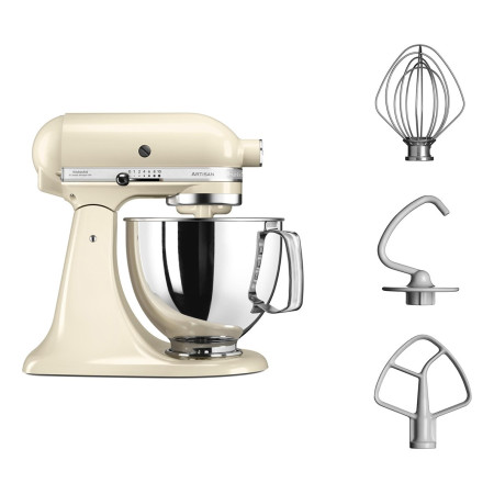 KitchenAid 5KSM125EAC pastatomas plaktuvas 300 W kreminė spalva