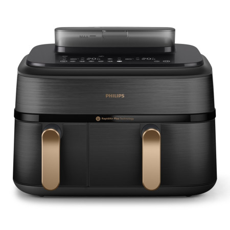 Philips Dual Steam Air Fryer | NA552/00 5000 Series | Power 2750 W | Capacity 9 L | RapidAir Plus | Black