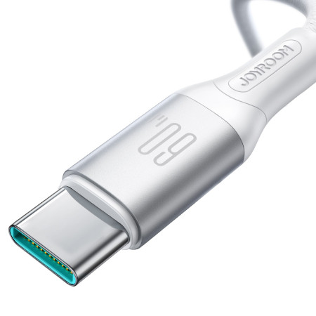 Joyroom S-A28 USB-C į USB-C 60W 2.0m baltas kabelis