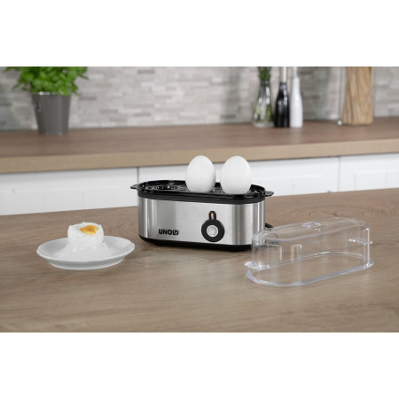 Unold 38610 kiaušinių viryklė 3 kiaušiniai 210 W Nerūdijančiojo plieno