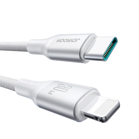 USB-C į Lightning kabelis Joyroom S-A28 30W 2.0m baltas